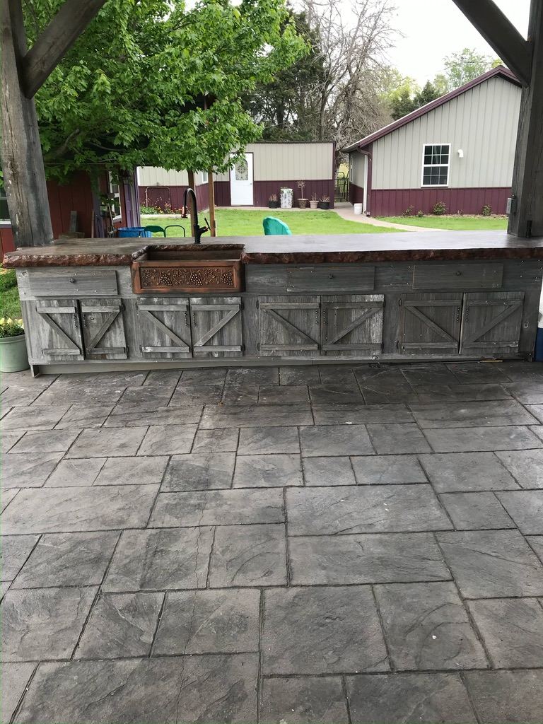 Outdoor Kitchen project by A2Z Concrete in North Florida