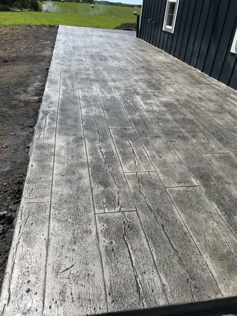 Wood-Plank Stamp project by A2Z Concrete in North Florida